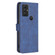 Moto G Play 2023 Magnetic Buckle Rhombus Texture Leather Phone Case - Blue