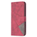 Moto G Play 2023 Magnetic Buckle Rhombus Texture Leather Phone Case - Red