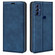 Moto G Play 2023 Retro-skin Magnetic Suction Leather Phone Case - Dark Blue