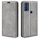 Moto G Play 2023 Retro-skin Magnetic Suction Leather Phone Case - Grey