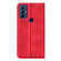 Moto G Play 2023 Retro-skin Magnetic Suction Leather Phone Case - Red