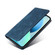 Moto G Play 2023 RFID Anti-theft Brush Magnetic Leather Phone Case - Blue