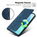 Moto G Play 2023 RFID Anti-theft Brush Magnetic Leather Phone Case - Blue