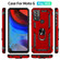 Moto G Play 2023 Shockproof TPU + PC Phone Case with Holder - Red