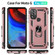 Moto G Play 2023 Shockproof TPU + PC Phone Case with Holder - Rose Gold