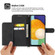 Moto G Play 2023 Skin-feel Flowers Embossed Wallet Leather Phone Case - Black