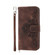 Moto G Play 2023 Skin-feel Flowers Embossed Wallet Leather Phone Case - Brown