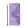 Moto G Play 2023 Skin-feel Flowers Embossed Wallet Leather Phone Case - Purple