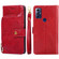 Moto G Play 2023 Zipper Bag Leather Phone Case - Red