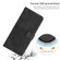 Moto G Power 2022/G Play 2023 Skin Feel Stripe Pattern Leather Phone Case with Lanyard - Black