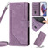 Moto G Power 2022/G Play 2023 Skin Feel Stripe Pattern Leather Phone Case with Lanyard - Purple