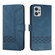 Moto G Power 2023 Cubic Skin Feel Flip Leather Phone Case - Blue Moto G Power 2023 Cubic Skin Feel Flip Leather Phone Case - Blue