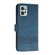 Moto G Power 2023 Cubic Skin Feel Flip Leather Phone Case - Blue Moto G Power 2023 Cubic Skin Feel Flip Leather Phone Case - Blue