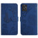 Moto G Power 2023 HT03 Skin Feel Butterfly Embossed Flip Leather Phone Case - Blue