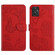Moto G Power 2023 HT03 Skin Feel Butterfly Embossed Flip Leather Phone Case - Red