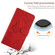 Moto G Power 2023 HT03 Skin Feel Butterfly Embossed Flip Leather Phone Case - Red