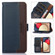 Moto G Power 2023 KHAZNEH Litchi Texture Leather RFID Phone Case - Blue