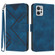 Moto G Power 2023 Line Pattern Skin Feel Leather Phone Case - Royal Blue