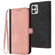 Moto G Power 2023 Side Buckle Double Fold Hand Strap Leather Phone Case - Pink