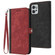 Moto G Power 2023 Side Buckle Double Fold Hand Strap Leather Phone Case - Red