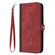 Moto G Power 2023 Side Buckle Double Fold Hand Strap Leather Phone Case - Red