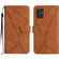 Moto G Power 2023 Stitching Embossed Leather Phone Case - Brown