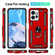 Moto G Power 5G 2023 Shockproof TPU + PC Phone Case with Holder - Red