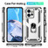 Moto G Power 5G 2023 Shockproof TPU + PC Phone Case with Holder - Silver