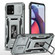 Moto G Stylus 2023 Armor PC + TPU Camera Shield Phone Case - Grey