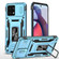 Moto G Stylus 2023 Armor PC + TPU Camera Shield Phone Case - Light Blue