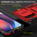 Moto G Stylus 2023 Armor PC + TPU Camera Shield Phone Case - Red