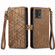 Moto G Stylus 4G 2023 Geometric Zipper Wallet Side Buckle Leather Phone Case - Brown