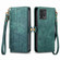 Moto G Stylus 4G 2023 Geometric Zipper Wallet Side Buckle Leather Phone Case - Green