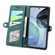 Moto G Stylus 4G 2023 Geometric Zipper Wallet Side Buckle Leather Phone Case - Green