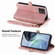Moto G Stylus 4G 2023 Geometric Zipper Wallet Side Buckle Leather Phone Case - Pink
