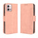 Moto G Stylus 4G 2023 Skin Feel Calf Texture Card Slots Leather Phone Case - Pink