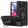 Moto G Stylus 5G 2023 Camera Shield Card Slot Phone Case with Ring Holder - Black