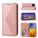 Moto G Stylus 5G 2023 Cubic Grid Calf Texture Magnetic Leather Phone Case - Rose Gold