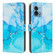 Moto G Stylus 5G 2023 Painted Marble Pattern Leather Phone Case - Blue Green