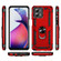 Moto G Stylus 5G 2023 Shockproof TPU + PC Phone Case with Holder - Red