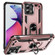 Moto G Stylus 5G 2023 Shockproof TPU + PC Phone Case with Holder - Rose Gold