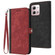 Moto G Stylus 5G 2023 Side Buckle Double Fold Hand Strap Leather Phone Case - Red