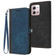 Moto G Stylus 5G 2023 Side Buckle Double Fold Hand Strap Leather Phone Case - Royal Blue