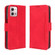 Moto G Stylus 5G 2023 Skin Feel Calf Texture Card Slots Leather Phone Case - Red