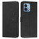 Moto G Stylus 5G 2023 Skin Feel Heart Embossed Leather Phone Case - Black
