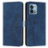 Moto G Stylus 5G 2023 Skin Feel Heart Embossed Leather Phone Case - Blue