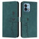 Moto G Stylus 5G 2023 Skin Feel Heart Embossed Leather Phone Case - Green