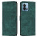 Moto G Stylus 5G 2023 Skin Feel Stripe Pattern Leather Phone Case with Lanyard - Green