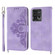 Moto G Stylus 5G 2023 Skin-feel Flowers Embossed Wallet Leather Phone Case - Purple