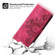 Moto G Stylus 5G 2023 Skin-feel Flowers Embossed Wallet Leather Phone Case - Wine Red